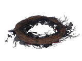 Halloween Wreath Dead Black ABS Artificial Branches Design with Red Flower Door Wreath Garland for V1294-YM0717-3115220080811
