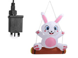 3.9ft Easter Bunny Inflatable LED Blow Up Rainproof Windproof Inflatable Yard V1294-YM0901-3115230150313