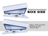 Under Tray Tool Box Underbody Pair Set 750mm White Aluminium V379-UTRYWHTL7SET07