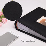 Photo Album With Front Window, Holds 200 4x6 Photos, Acid Free PVC Free Pages With Memo Space, For V1237-ZY-807-325