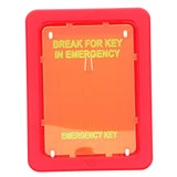 Red Emergency Key Lock Box, Compact ABS Design for Quick and Secure Storage, 1 Set V1370-AZ4-11552