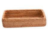 Rattan Storage Basket Hand Woven Rectangular Fruit Serving Basket for Kitchen Counter Living Room L V1294-YM0901-200818DY03-3