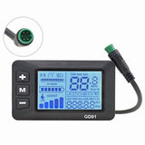 For Electric Bike LCD Display GD01 Waterproof Multi Voltage Support Features Smart V1369-AZ3-W-11439