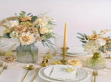 White Nude Artificial Flowers Faux Roses DIY Flower Arrangement Wedding Decorations V1102-130-WHI-15753