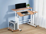 Artiss Laptop Desk Table Adjustable Light Wood 80CM LA-DESK-SD-LW