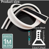 Foldable Shower Barrier And Water DAm Retention System Keeps Water Inside Threshold V1188-MS-227-2432
