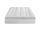Giselle Bedding King Single Mattress Topper 5cm Coral Fleece TOPPER-FLEECE-5-KS