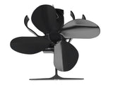 4 Blade Fireplace Fan Aluminium Alloy Heat Powered High Temperature Resistant Stove Fan for Home V1294-YM3113220215611-0421
