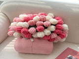 Pink Mist Gradient Rose Bouquet Blanket a versatile, all-season blanket, perfect for office naps V1232-MGHT001