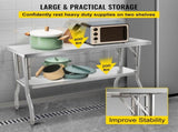 Commercial Worktable Workstation Folding Commercial Prep Table 1220x610 mm V952-CFGZT48X24YC00001V0