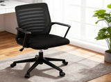 Artiss Ergonomic Office Chair Mesh Computer Desk Chairs with Lumbar Support, Height Adjustment OCHAIR-L-2014-BK