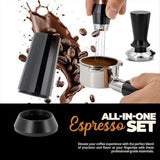 54mm Espresso Kit Set -Stainless Steel & Aluminum Alloy WDT Tool & Tamper with Spring V1369-AZ3-W-11237