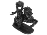 22cm Height Headless Horseman Statue with Pumpkin Horror Headless Horseman Halloween Decor Sculpture V1294-YM0706-3115230097711