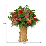 Christabelle 33cm Christmas Bouquet Floral Centrepiece with Berries & Baubles 112_GUE507