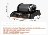 Rock Tumbler, 0.45kg Rock Polishing Machine, Rocks Tumbling Kit with 4-Speed Adjustment, 19 Day V952-YSDMJHS4DDSSY72ED001V3