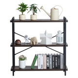 VEVOR Metal Bookshelf Rustic Bookshelf 3-Tier for Living room Bedroom & Office V952-JSSJZFXJSM3CACNDMV0