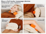 Multi-Functional Full Body Massager with Heat, Flexible Nodes and Quiet Motor for Neck, Back, Waist, V1341-ZY-3M4CB2ER-BEIGE