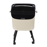 Tall Trash Can with Wheel Legs 15L Large Capacity Narrow Garbage Can for Kitchen Bathroom Living V1294-YM0901-3117250150413