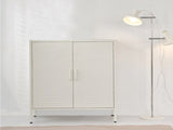 Artiss Buffet Sideboard Metal Cabinet - SWEETHEART White AI-LOCKER-MI-WH
