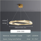 Modern Crystal Flushmount Chandeliers, Remote Control V178-24051
