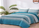 Blue Boho Royale Bedspread Coverlet 3 Piece Set V745-AC081089Q13U