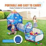 3 in 1 Kids Play Tent with Tunnel for Boys, Girls, Babies and Toddlers, Indoor/Outdoor Pop Up V952-PPSDZPX3DHJ0CMQ25V0