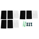 3Set 24 Hole Plant Growing Tray Propagation Tray Breathable Seedling Plate Garden Nursery Tray V1294-YM0714-3111210450311