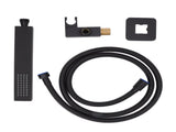 Wall Mounted Shower Set Black High Pressure Shower Head with G1/2 Caliber for Bathroom V1294-YM0523-3112220034411
