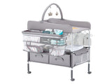 Baby Changing Table, Foldable Diaper Change Station with 2 Fabric Drawers, Side Basket & Hanging V952-ZDNBTQHSHXWD5L2KV001V0