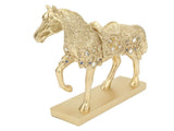 Golden Horse Decor Animal Art Horse Figurine and Statue Ornament for Home Office V1294-YM0717-3115220076911