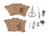 European Style Vintage Embroidery Scissors Set Stainless Steel European Antique Vintage Sewing Kit V1294-YM0706-3117230170812