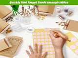 48 Slots Seed Storage Organizer with Seed Jars, Label Stickers and Funnel, Garden Seed Saving Box V1237-ZY-924-154