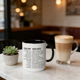 Inspirational Bible Verse Coffee Mug,11oz White Ceramic "You Say God Says" Scripture Cup,Encouraging V1369-AZ3-W-14691