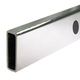 150cm Frameless Glass Sliding Shower Door With Chrome Rail and Wall Channel for Modern Bathrooms V63-912871