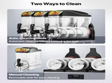 Commercial Frozen Drink Maker, 15Lx3 Triple Tank Slushy Machine, 180 Cups Stainless Steel Margarita V952-CGXXRJX315LS56A98V3