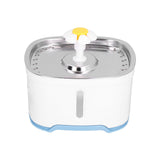 2.5L Stainless Steel Pet Water Fountain Silent Running Water Circulation Drinking Fountain with LED V1294-YM0901-3113210162211