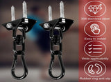 Swing Hangers 2 Pack Heavy Duty 1000 lb Capacity Stainless Steel 360 Swivel Hooks for Playground and V1189-LC-RY-00223