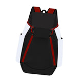 Basketball Backpack, Large Sports Gym Bag with Ball Compartment - Black White V1308-DSZKI-2494-2