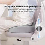 Seat Cushion, Memory Foam Sitting Pillow for Office Chair, Car Seat, Airplane, Bleacher, Sciatica & V1370-AZ4-08648