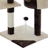 CARLA HOME 140cm Cat Tree for Indoor Cats with Plush Perch, Sisal Scratching Posts & Condo for V178-36381