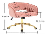 Velvet Home Office Chair- Beige V226-SW8848BG