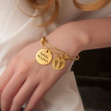 Bracelet for Women Simple Delicate Thin Cuff Bangle Hook Bracelet Plated Handmade Minimalist V1370-AZ4-06488