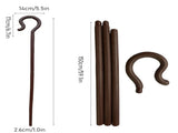 Egypt Pharaoh Scepter Shepherd Costume Crook Staff Halloween Crutch Stick Cosplay Decoration Cane V1294-YM0706-3115230087711