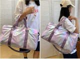 Womens Sports Gym Duffle Bag With Shoe Compartment And Wet Dry Pocket, Polyester Travel Weekend Bag V1237-ZY-807-134