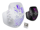 SOLAKAKA Wireless MMO Gaming Mouse 16 Buttons Bluetooth 24000 DPI RGB XFF3-MSSM809P-WH