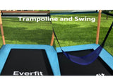 Everfit 6FT Trampoline Kids Rectangle Trampoline w/ Swing Enclosure Safety Net Orange TRAMPO-C-R6-BLOR