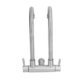 G3/4 Double Nozzle Single Cold Faucet 360 Degree Rotating 304 Stainless Steel Basin Tap for Kitchen V1294-YM0523-3112210105711