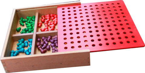 Froebel Gifts J2- Pegs And Lacing Box V59-472