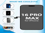 iPhone 16 Pro Max Screen Replacement, 6.9 Inch Incell LCD Display Touch Screen Digitizer, Comes with V1293-0143877452746