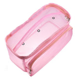 Pink Mesh Knitting and Sewing Organizer with Zipper 2Pcs V1366-AZ2-W-13586